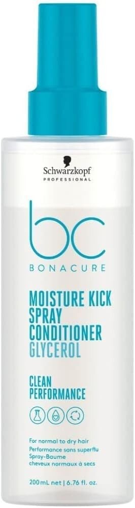 Schwarzkopf BC Bonacure Moisture Kick Spray Conditioner Glycerol 200ml Free Ship