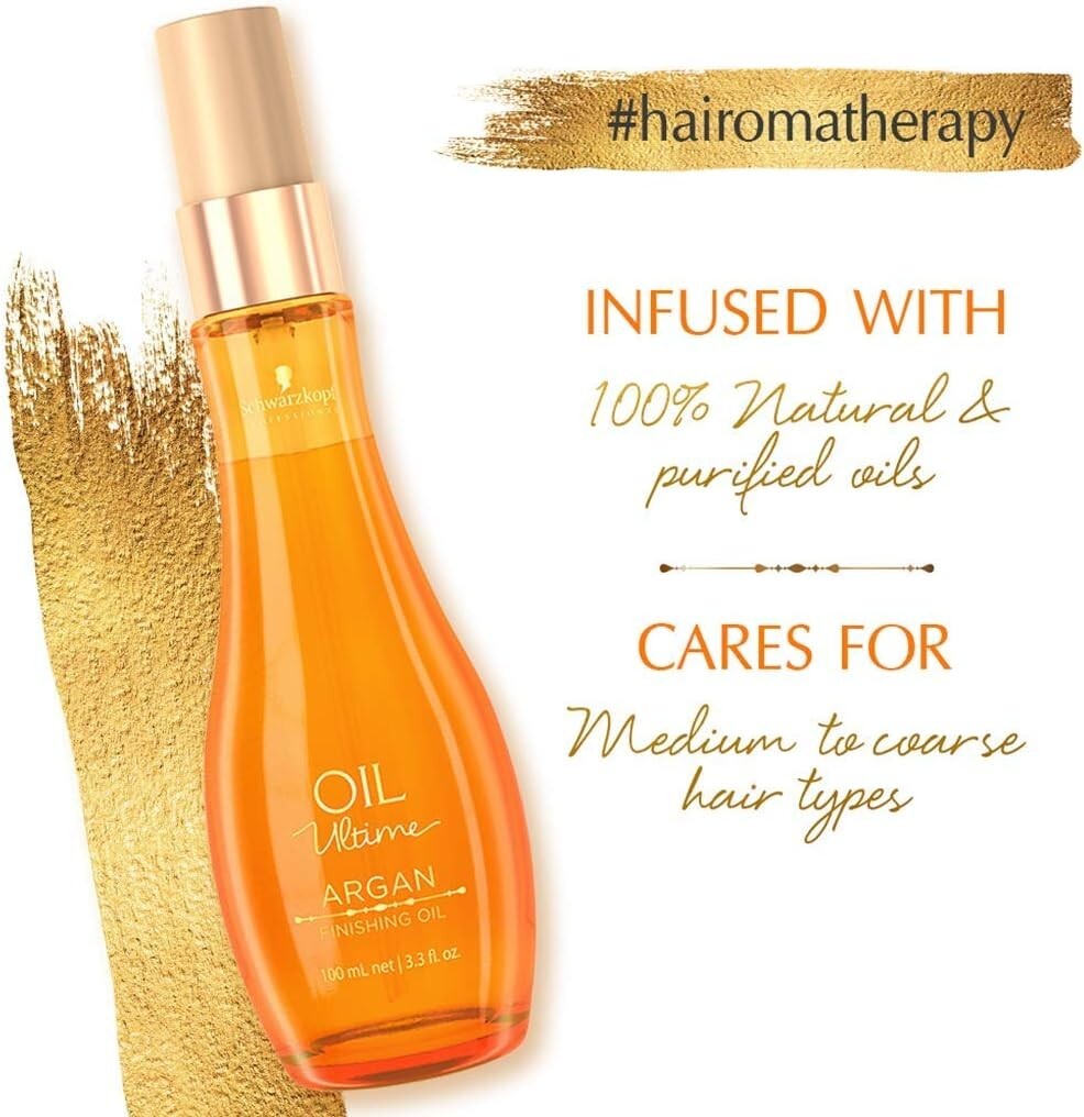 Schwarzkopf Oil Ultime Argan Finishing Oil For Medium To Course Hair 100ml