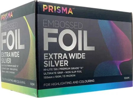 Embossed Prisma - Foil - Silver - 150mm x 100m (PR-F150-S15) Extra Wide (TOP SELLER)