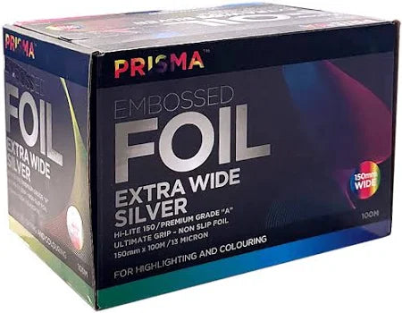 Embossed Prisma - Foil - Silver - 150mm x 100m (PR-F150-S15) Extra Wide (TOP SELLER)