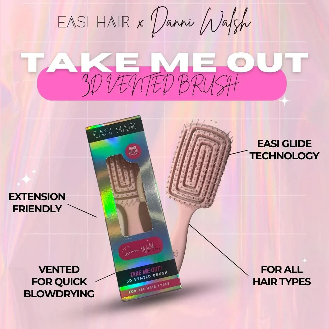 easi hair 3d vented brush Danni Walsh collection