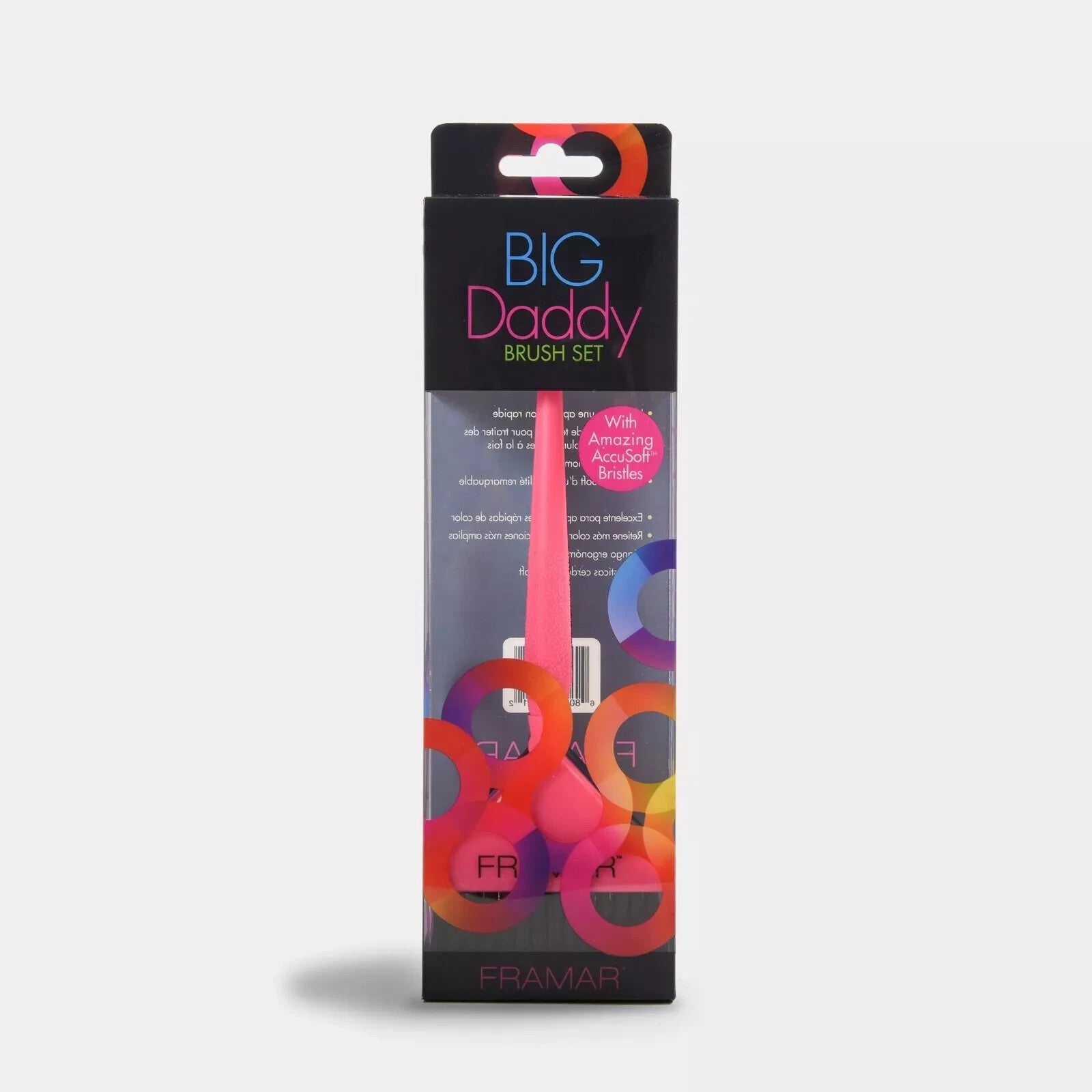 Framar Big Daddy Multi Color Brush Set, Pack of 3