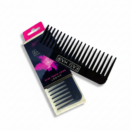 Easi hair wide tooth comb black