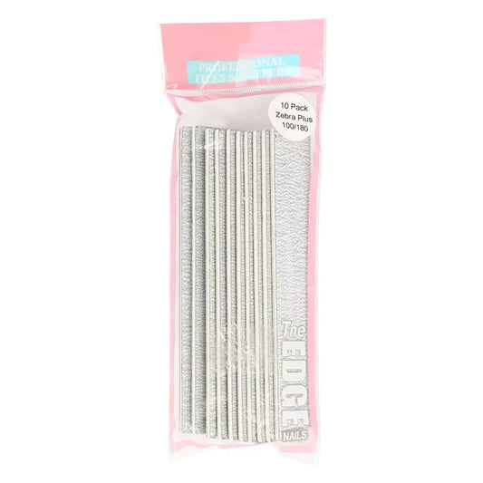 The Edge Nails Zebra Plus Files 100/180 (10 Pack)