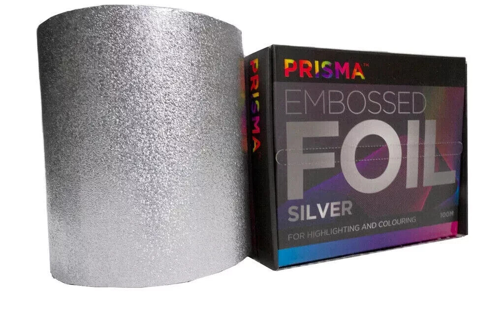 Prisma Silver 15 Micron Embossed Foil (120mm X 100m) PREMIUM GRADE A