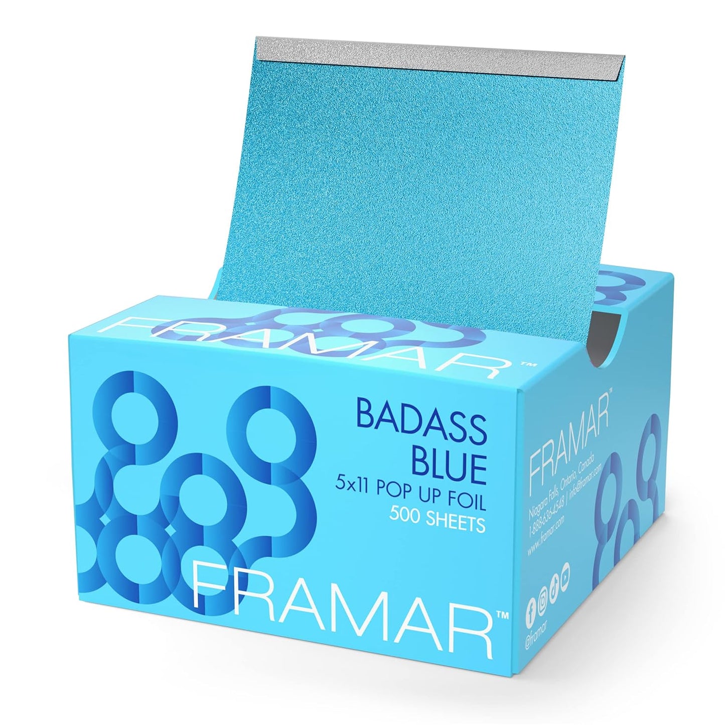 FRAMAR BADASS BLUE POP UP FOIL 500 SHEETS  5x11